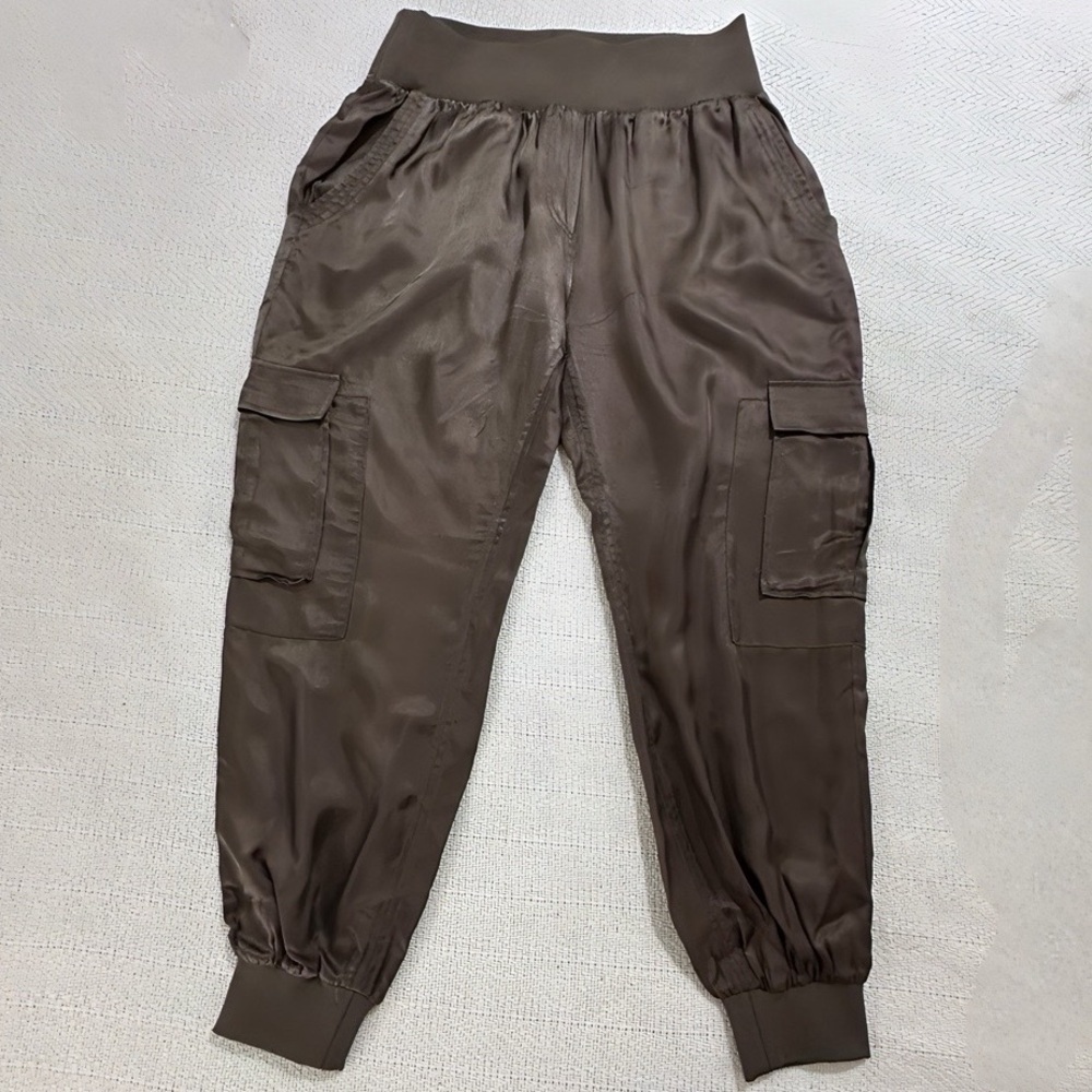 Anthropologie Cinq a Sept Tous Les Jours Giles Pants in Olive Green - Picture 3 of 13